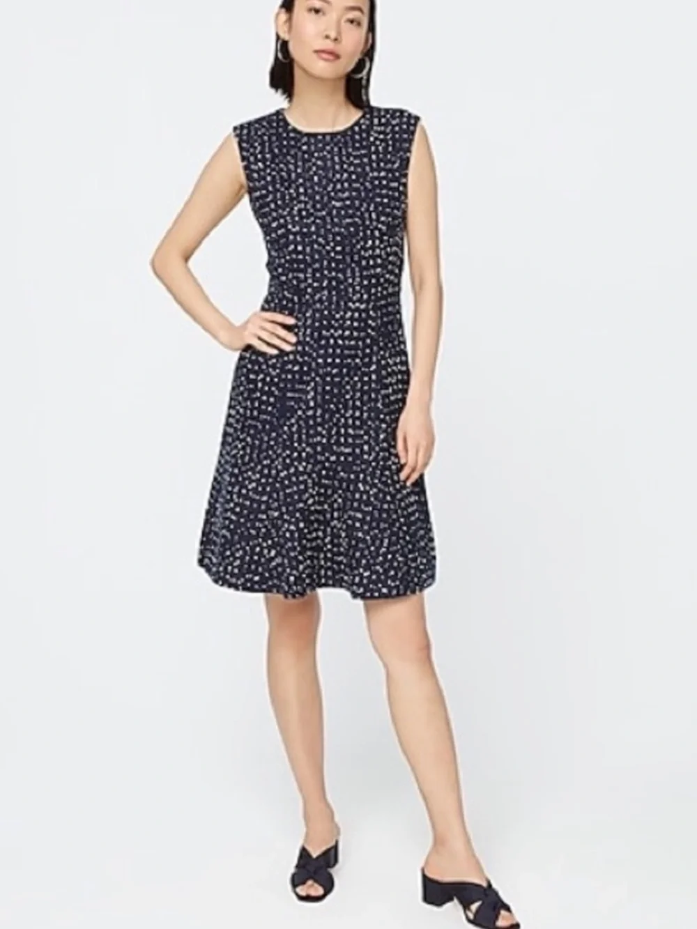 J. Crew NWT A-line dress in Spotted Tweed - Picture 2 of 12